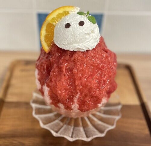 いちごゆきだるまかき氷